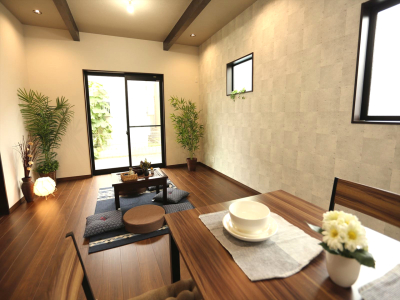 1階の掃出し窓2カ所に電動シャッター（施工例）
家の中に居ながら戸締りできるので便利＆安全。