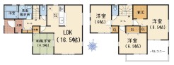 4LDK＋WIC＋カースペース並列２台可能
全居室南向き