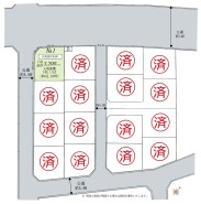 【全体区画図】※図面と現況が異なる場合現況優先といたします。