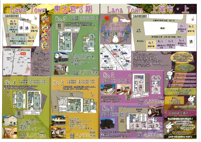 カーナビ〈東大宮：上尾市瓦葺２４１３－１付近〉
カーナビ〈上：上尾市上１０１付近〉