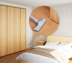 足元に段差がなくお掃除もラクラクイメージ